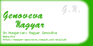 genoveva magyar business card